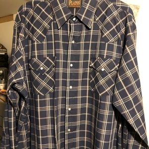 Plains pearl snap shirt